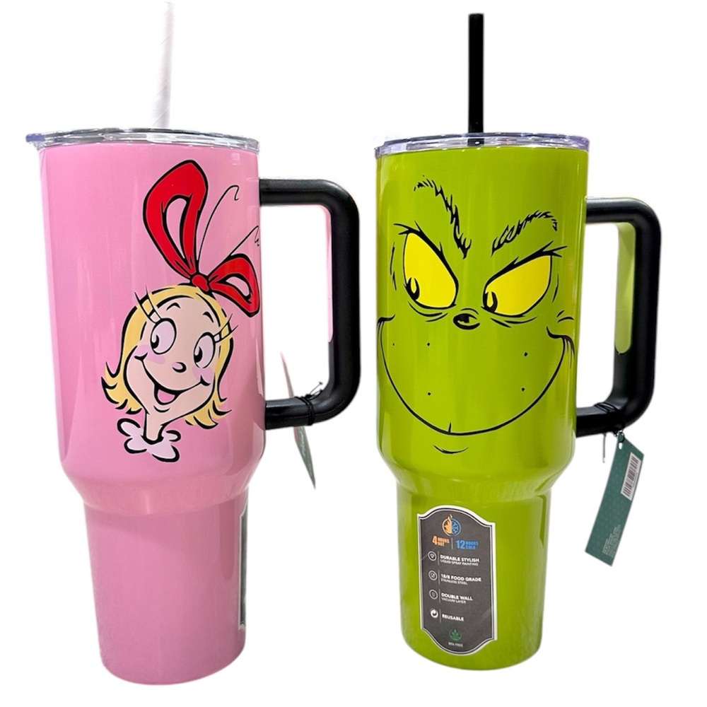 🎄The Grinch and "Cindy Lou Who" Christmas tumbler’s 40oz set